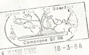 Flamme philatélique 1987-1988